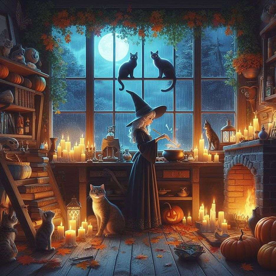 Magica notte di Halloween puzzle online