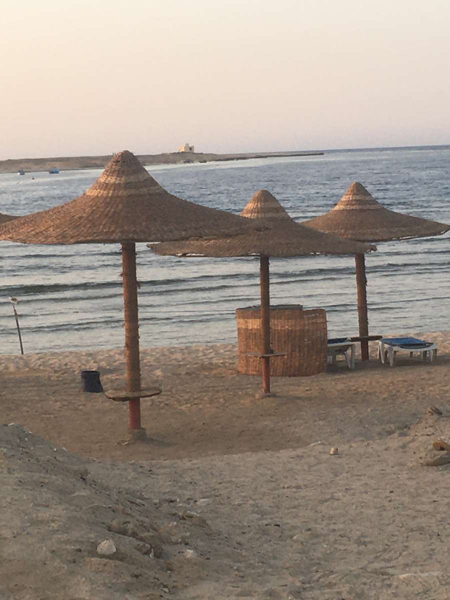 Strand in Egypte online puzzel