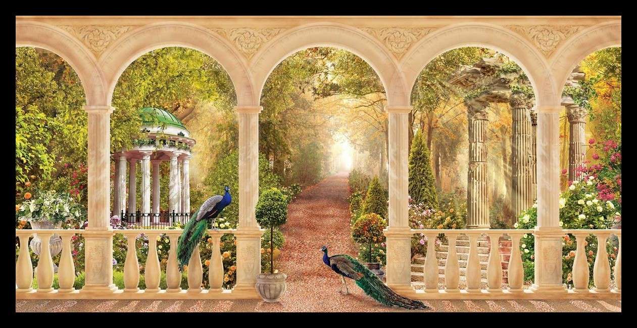 PEACOCKS in autumn jigsaw puzzle online