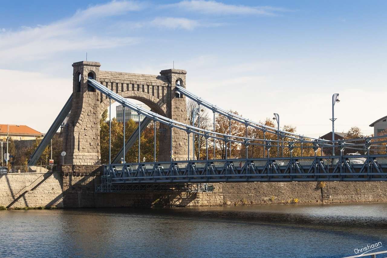 Pont, pont Grunwaldzki, Wroclaw. puzzle en ligne