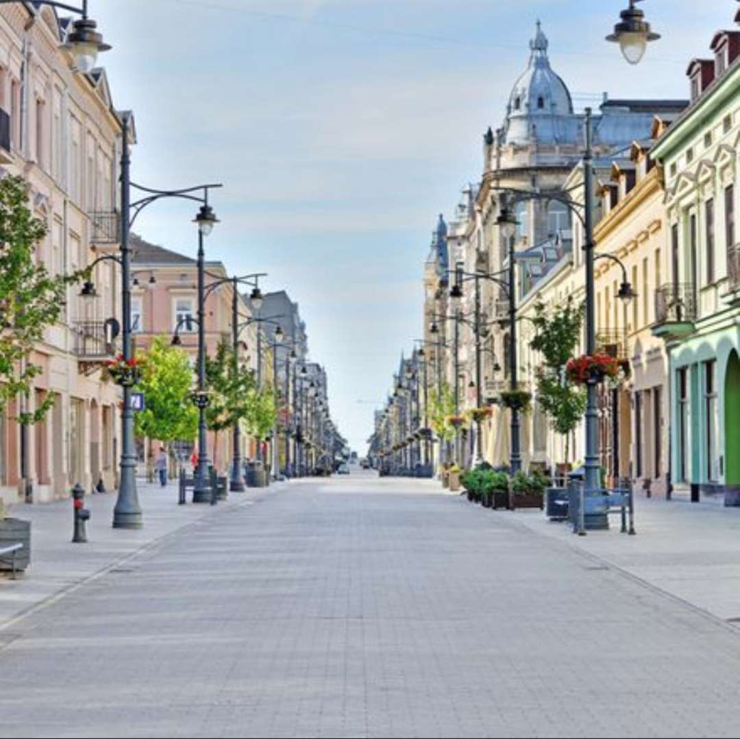 Старият пазарен площад в Лодз онлайн пъзел