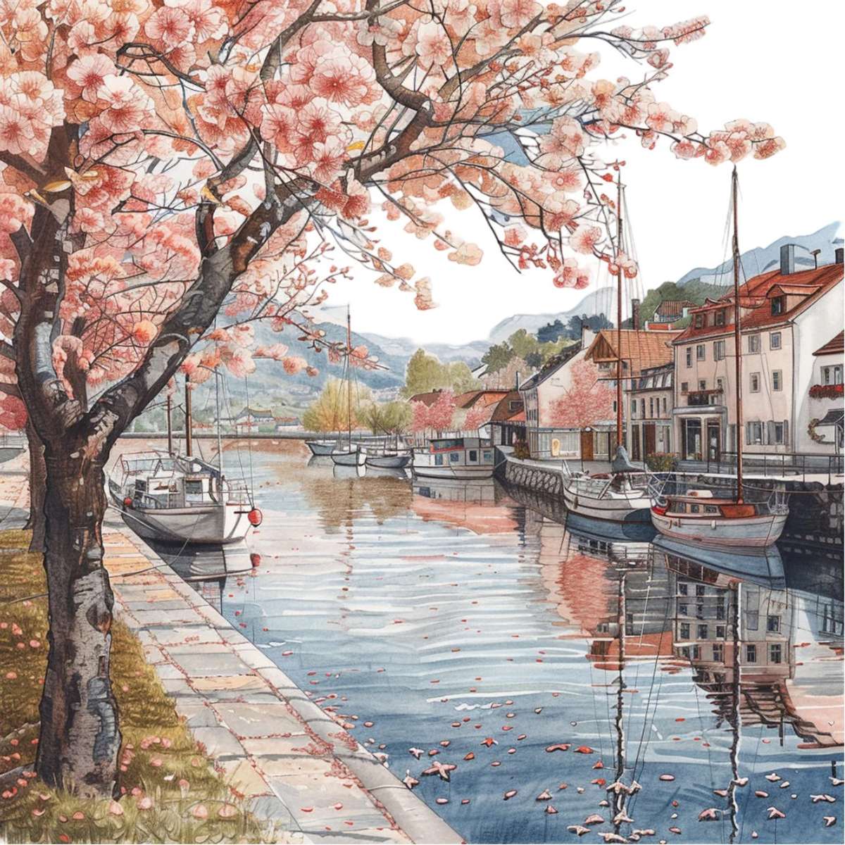 Bărci Spring Harbour puzzle online