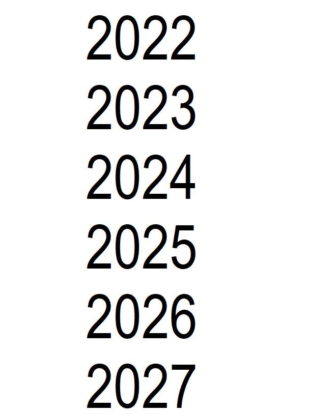 DATES 2022 - 2027 USINE DE PUZZLE puzzle en ligne