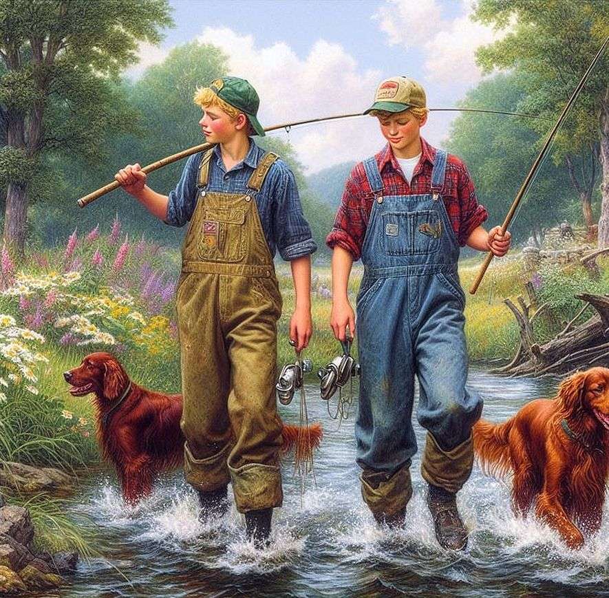 Gone fishing online puzzle