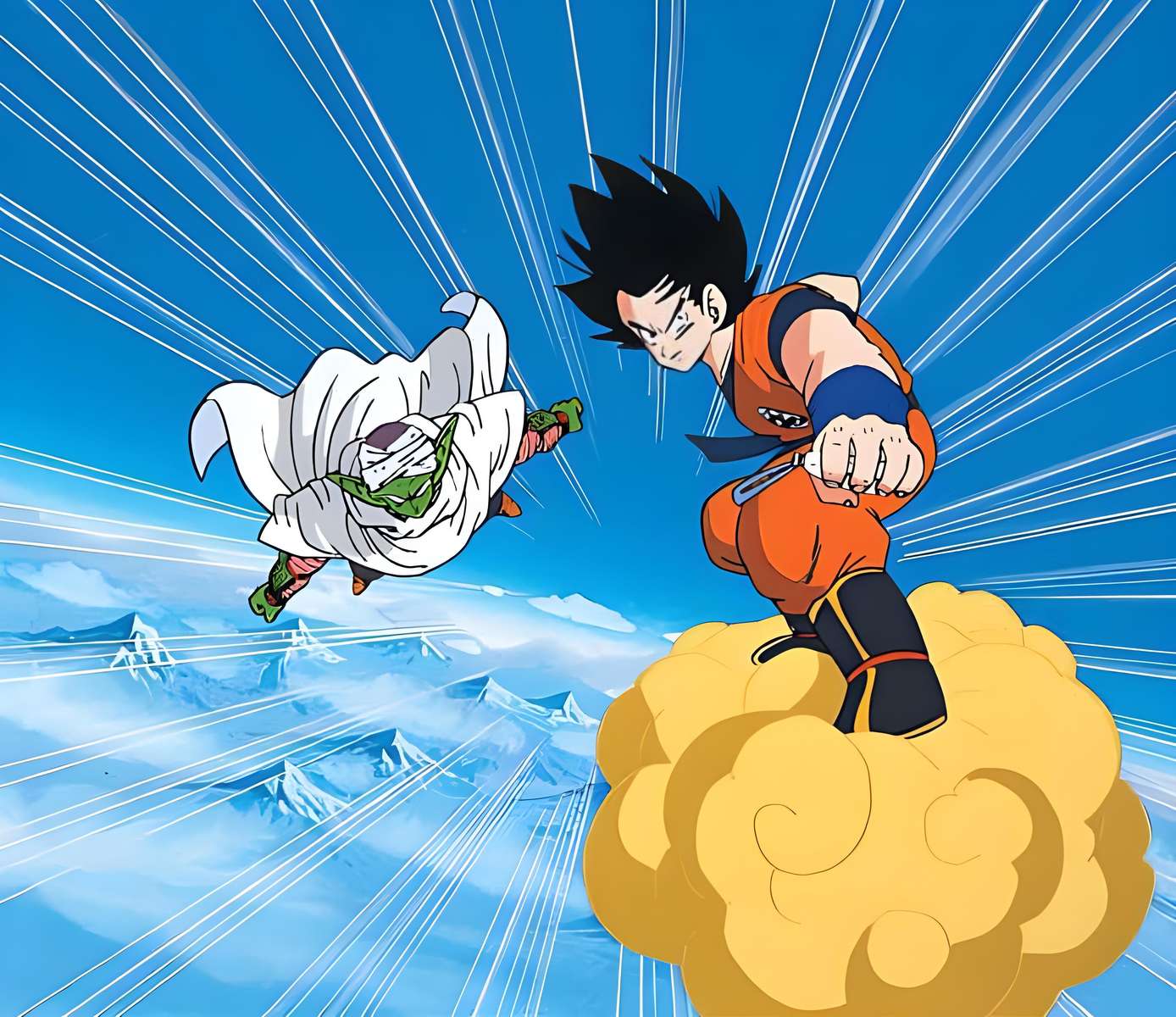 Piccolo en Goku. legpuzzel online