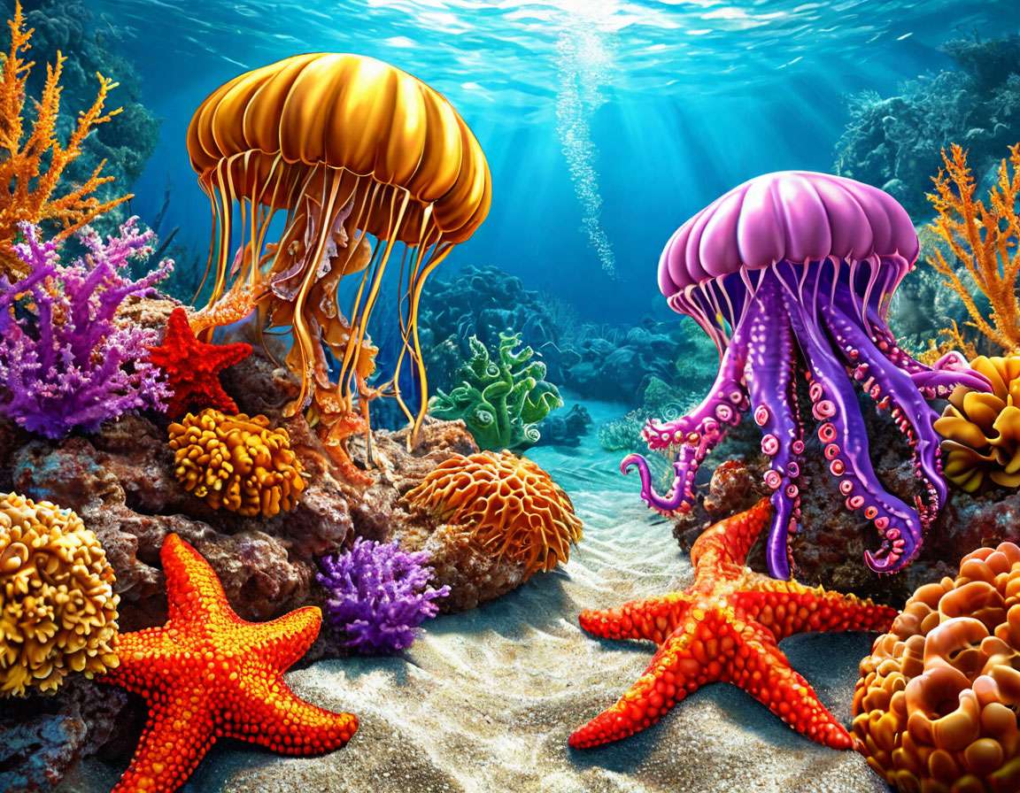 Underwater world - online puzzle