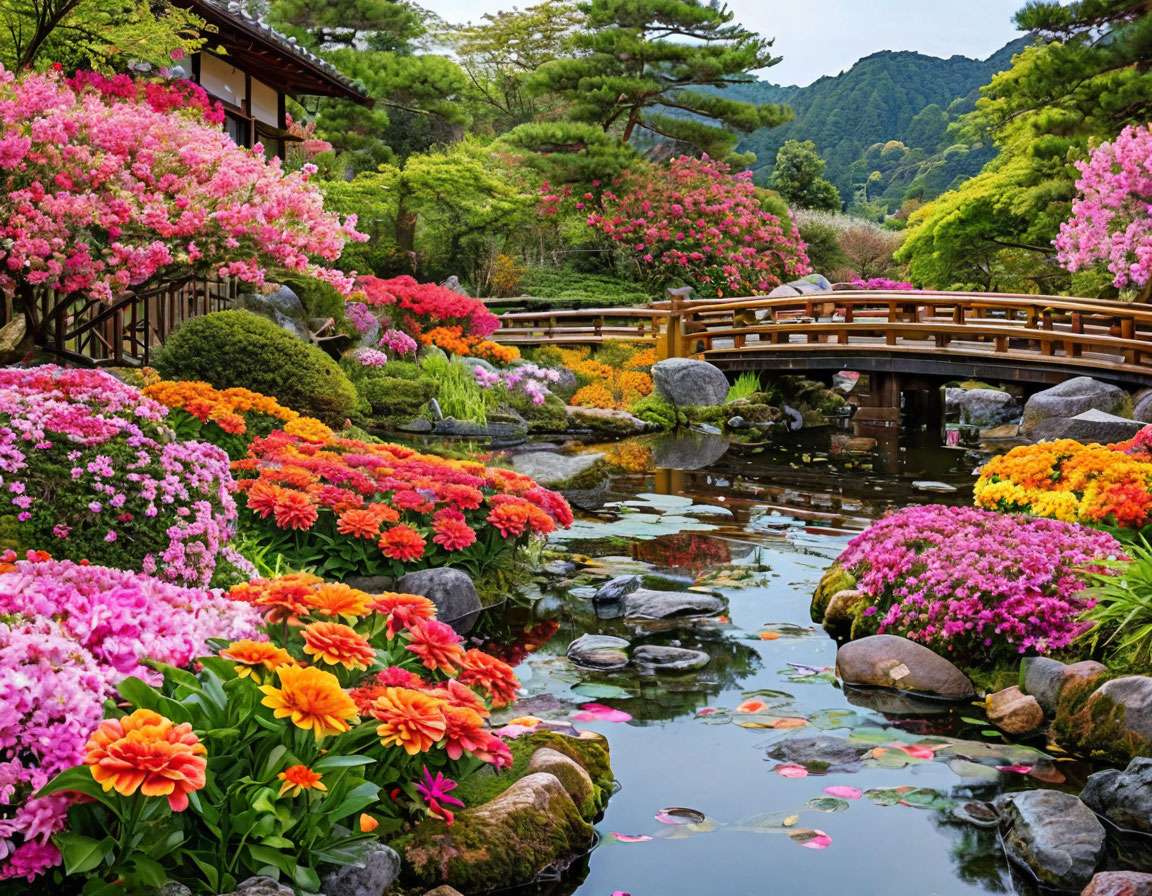 Jardin japonais puzzle en ligne