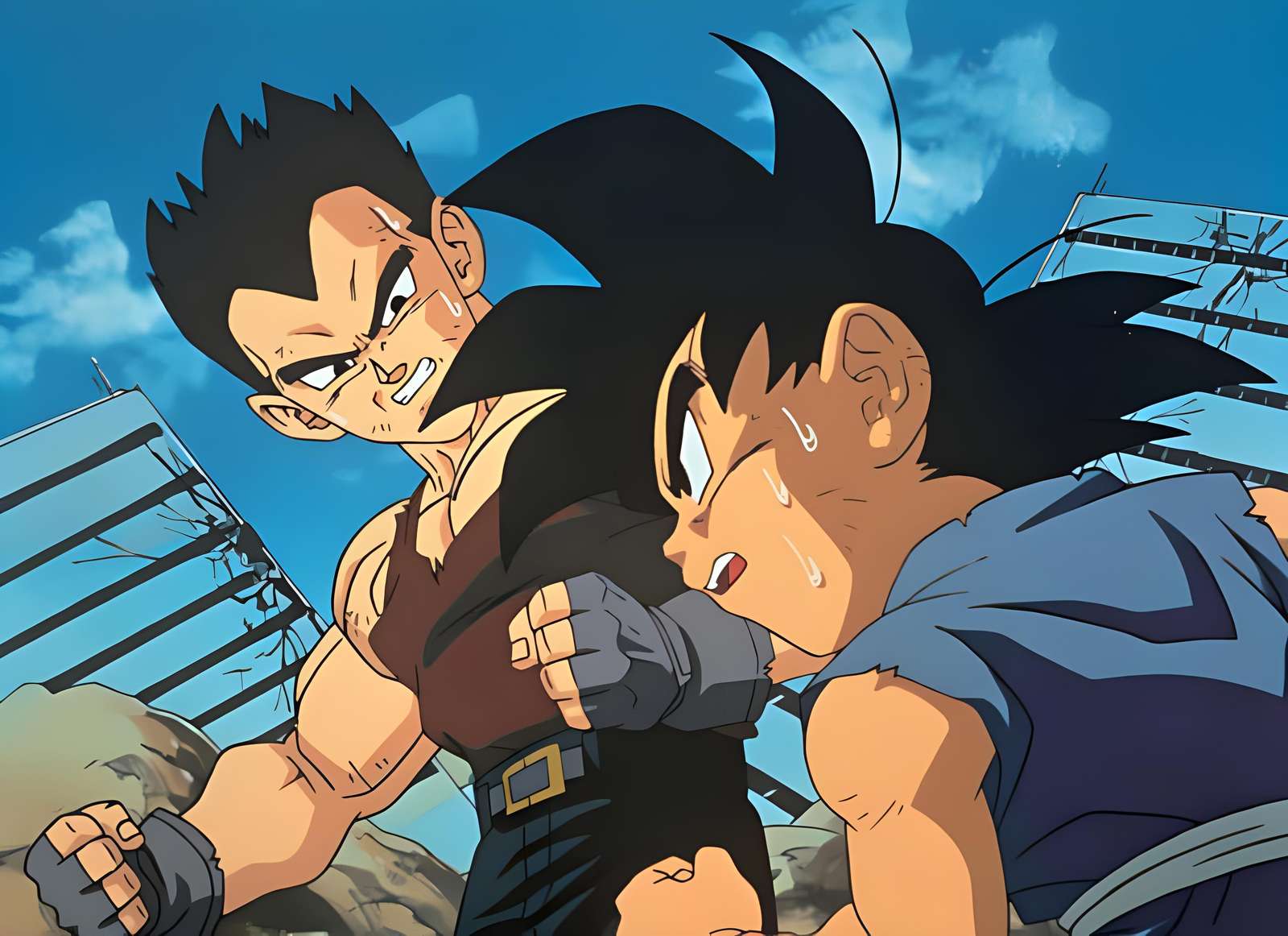 Vegeta și Goku. jigsaw puzzle online