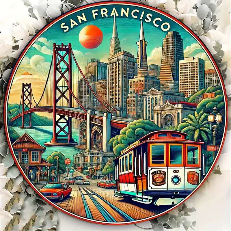 San Francisco minnestavla Pussel online