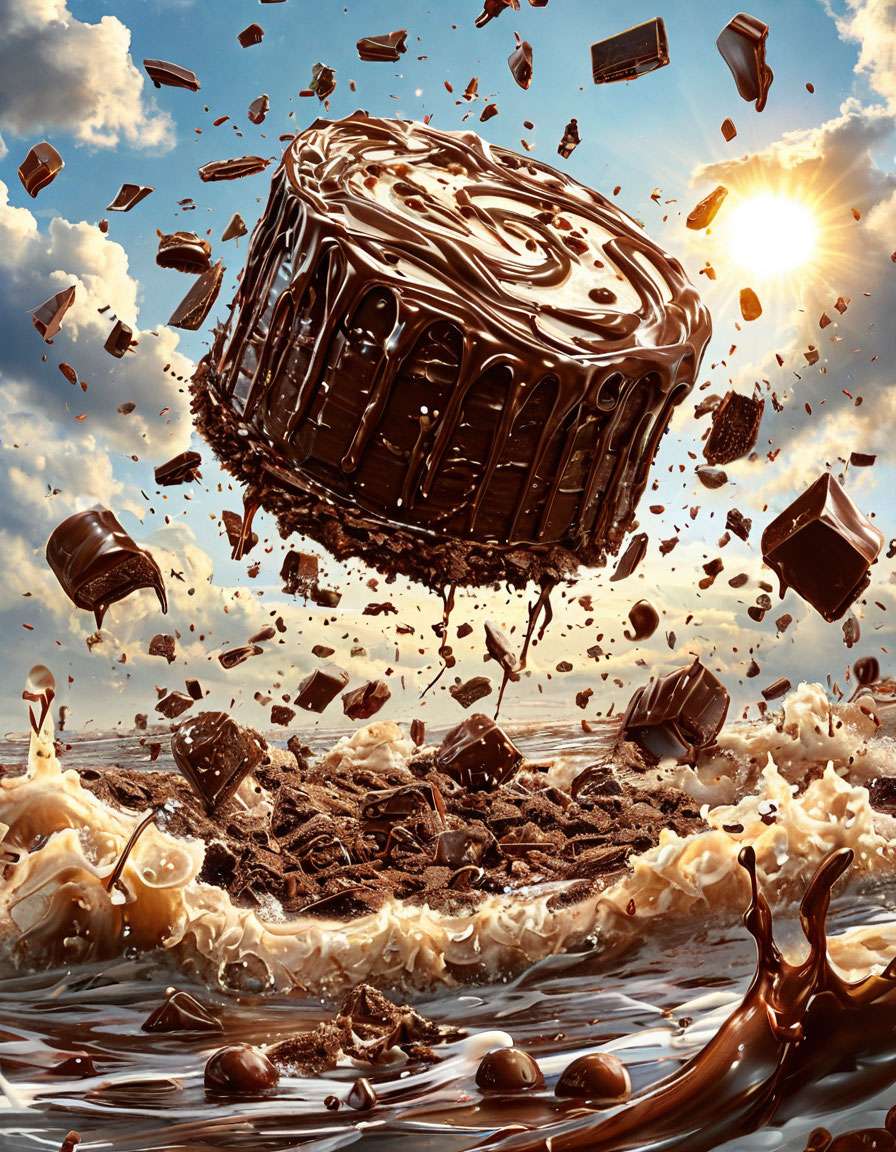 Chocolate ocean online puzzle Chocolate ocean online puzzle