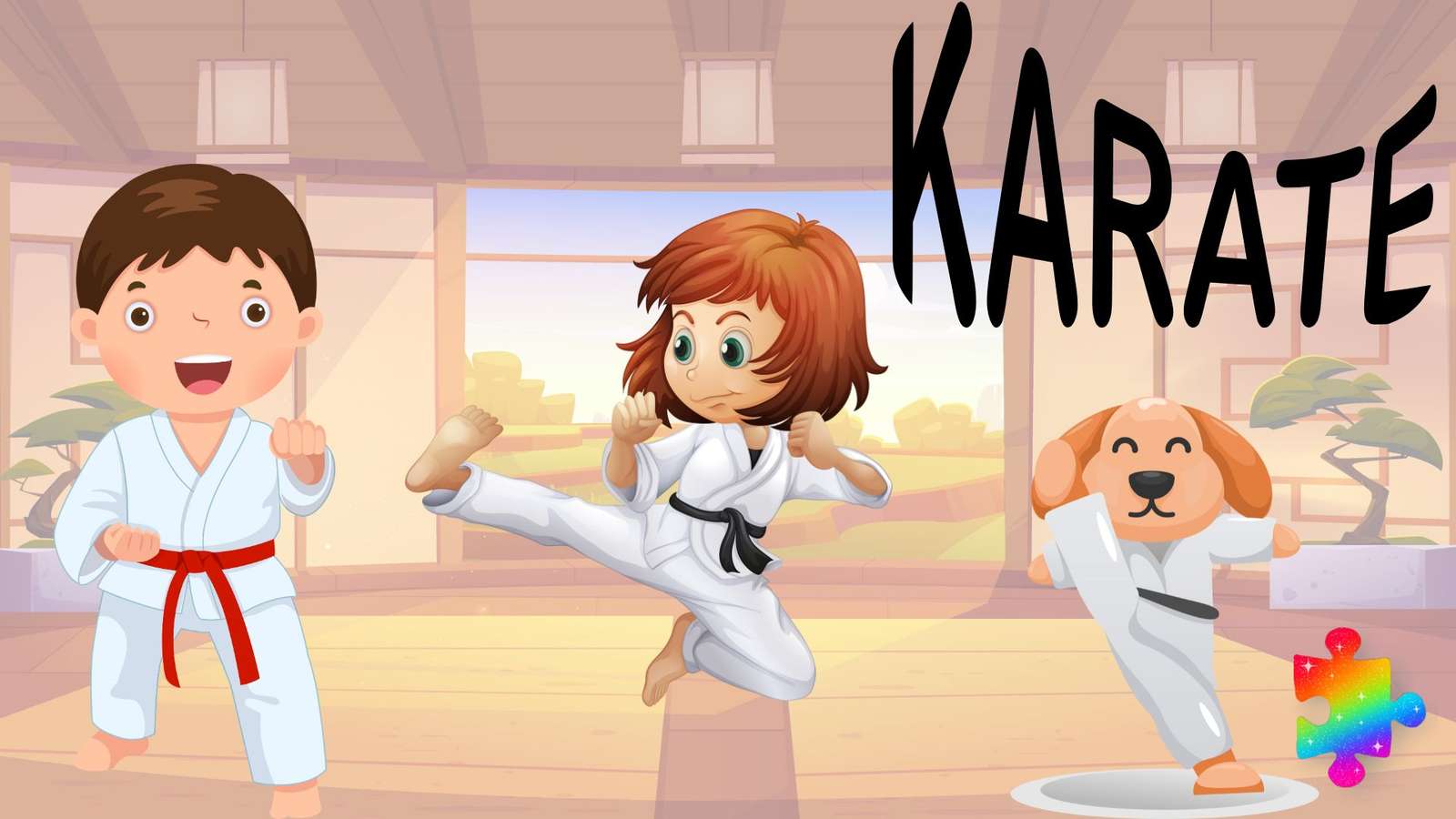 Karate-Unterricht Online-Puzzle