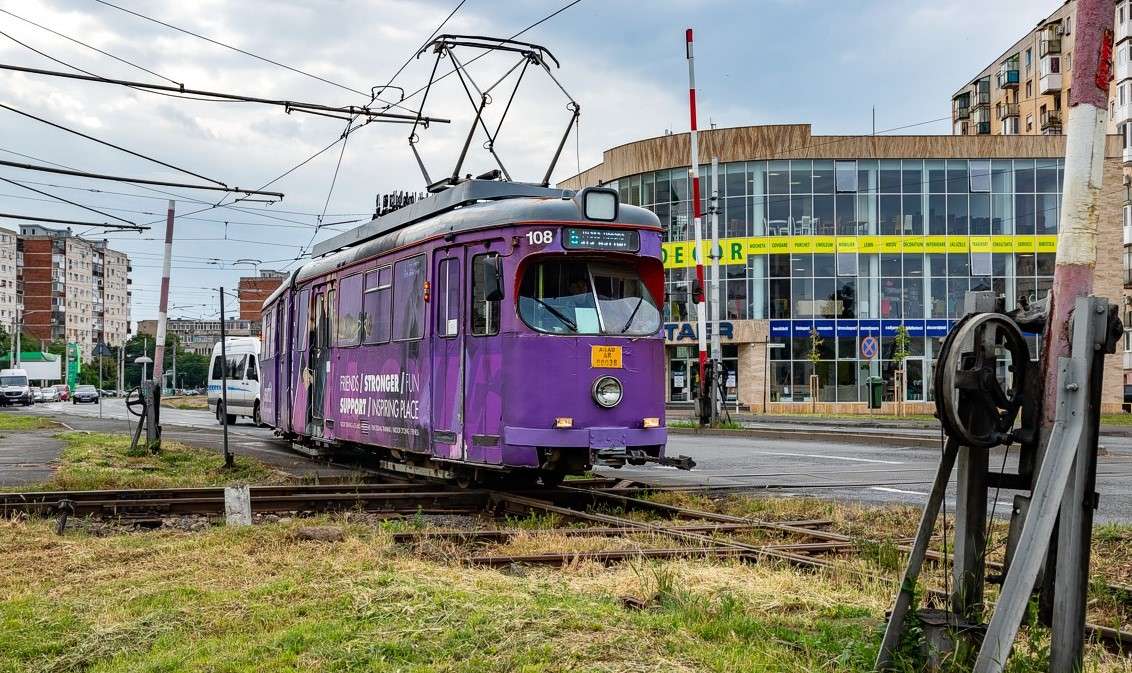 Tranvía en la ciudad rumana de Arad rompecabezas en línea