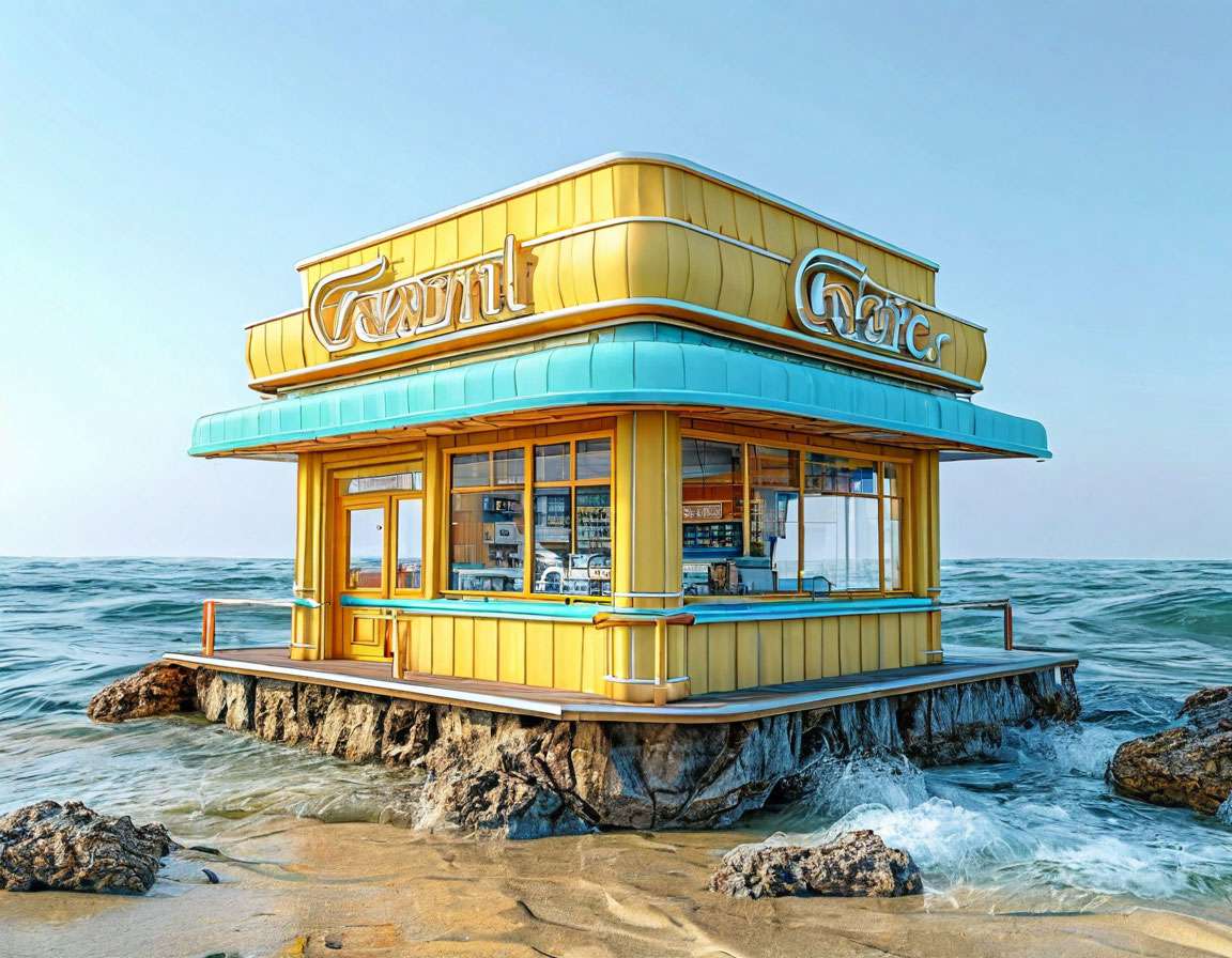 Café am Meer Online-Puzzle