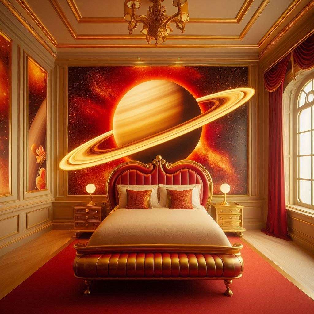 Planet im Schlafzimmer Online-Puzzle