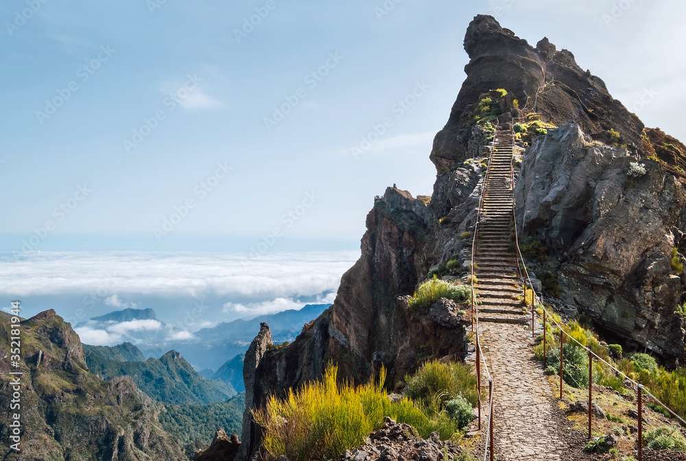 Escalera al cielo Madeira Portugal rompecabezas en línea