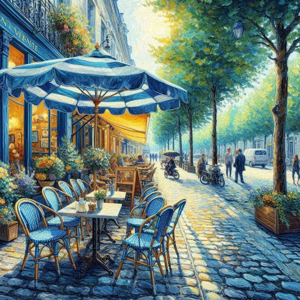 An outdoor cafe jigsaw puzzle online