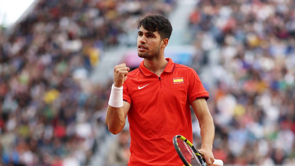 Mi novio jugando tenis (foto real) rompecabezas en línea