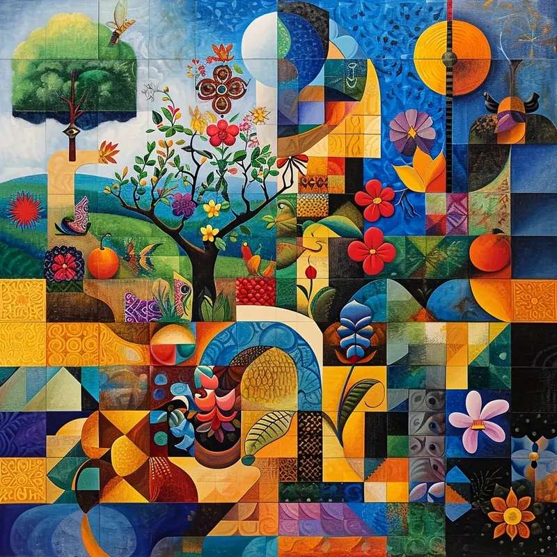 colaj botanic jigsaw puzzle online