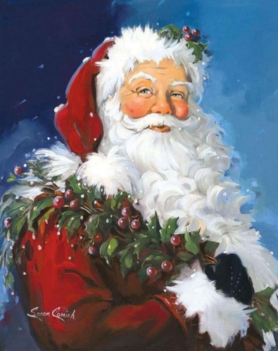 Retrato de Papá Noel rompecabezas en línea