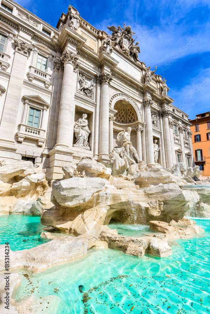 Fontana di Trevi en Roma Italia rompecabezas en línea