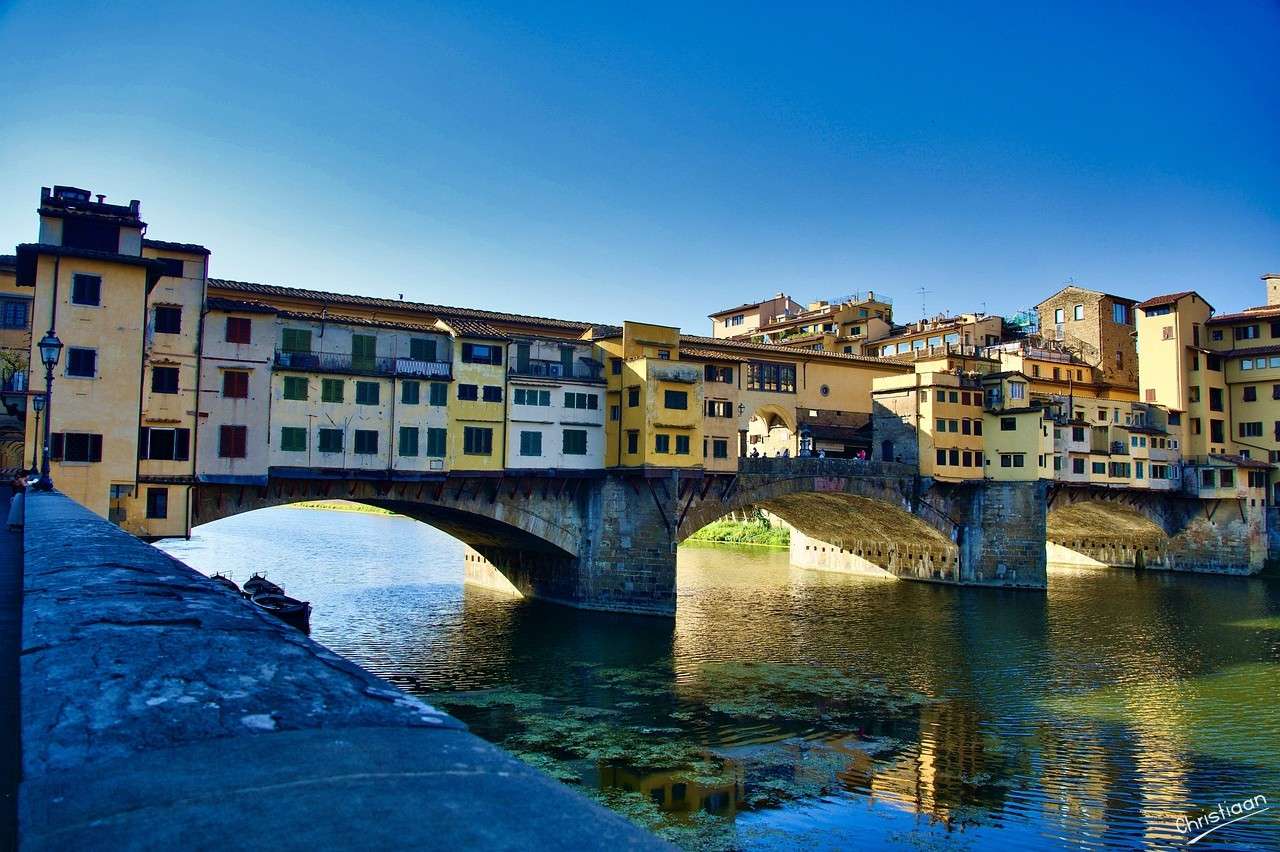 Ponte vecchio, Firenze, Arno. online puzzle