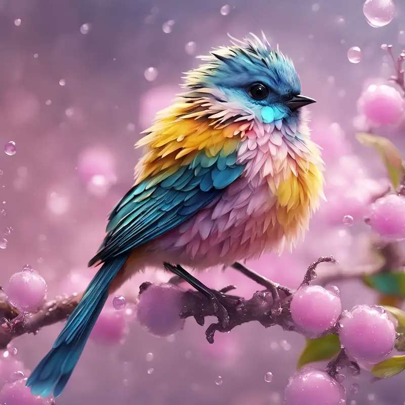 oiseau coloré dans toute sa splendeur puzzle en ligne