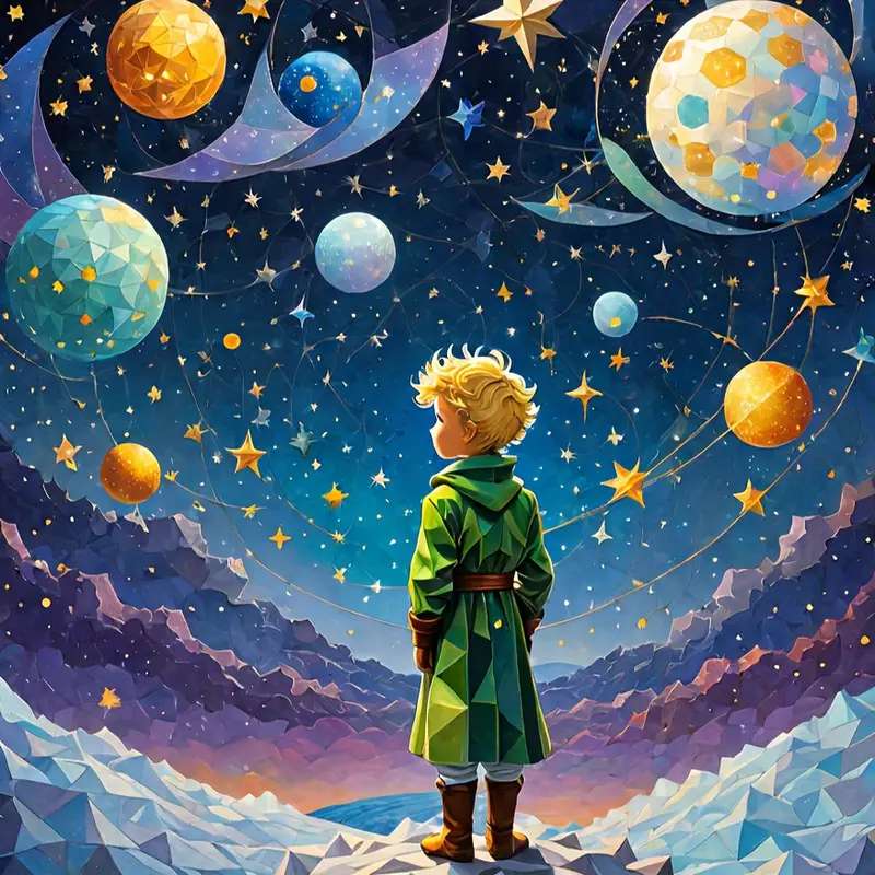 The Little Prince And The Planets Online Puzzle