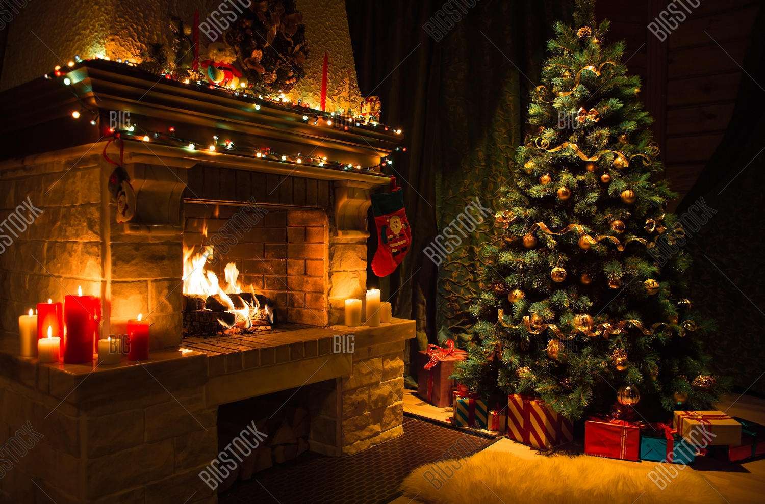 Christmas Fireplace online puzzle