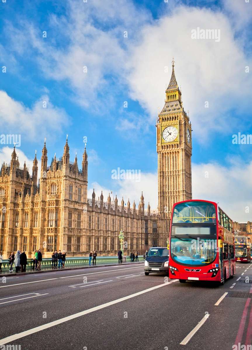 Bus à impériale de Londres puzzle en ligne