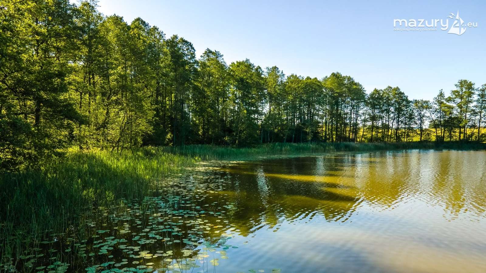 Um lago encantador na Masúria quebra-cabeças online