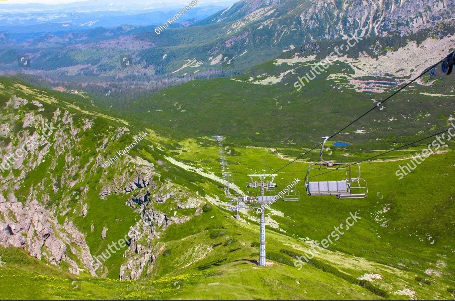 Telescaun în Munții Tatra, Polonia puzzle online