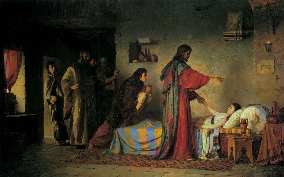 Jairus dotters uppståndelse. _V. Polenov Pussel online