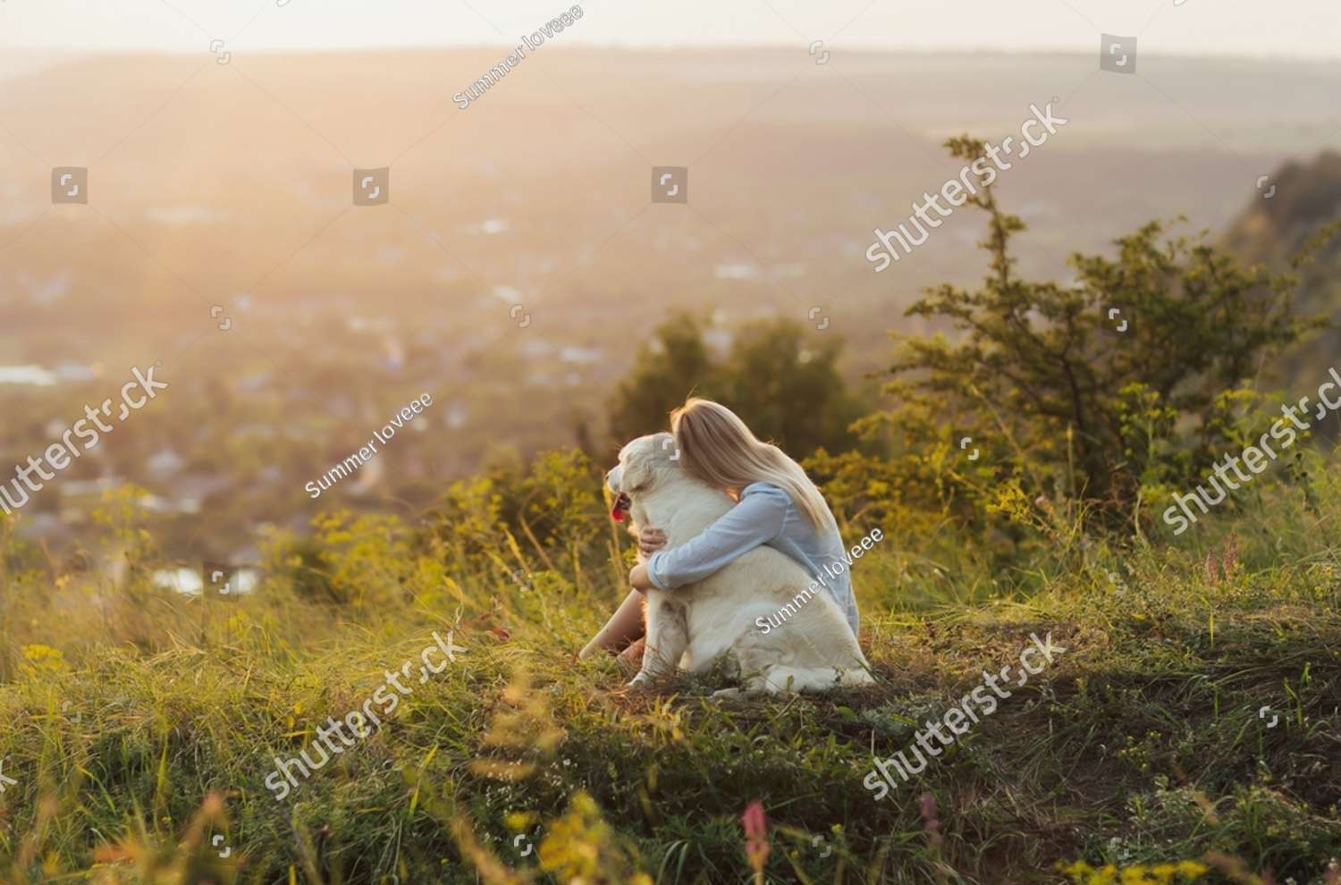 Fille avec un chien puzzle en ligne