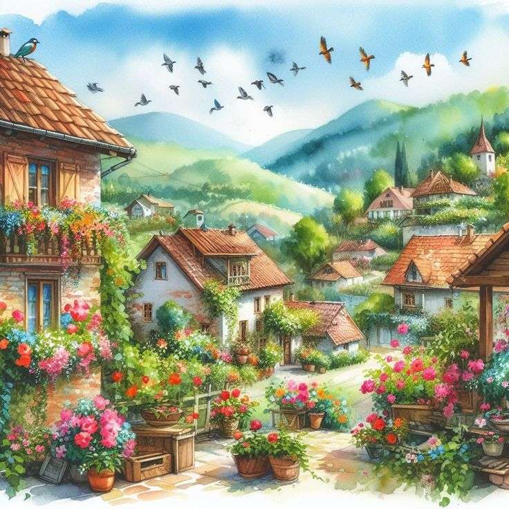 Flowers all over the place jigsaw puzzle online