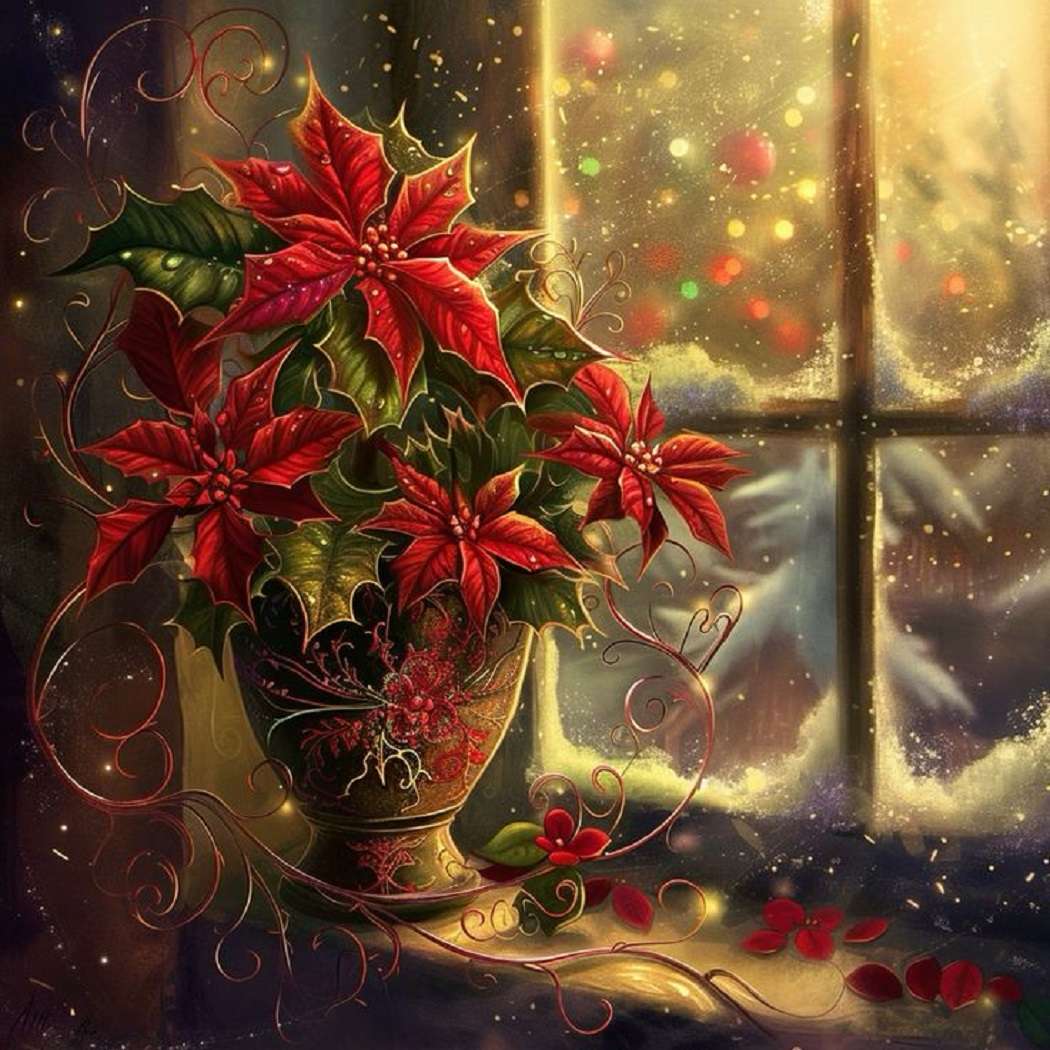 Christmas flowers jigsaw puzzle online