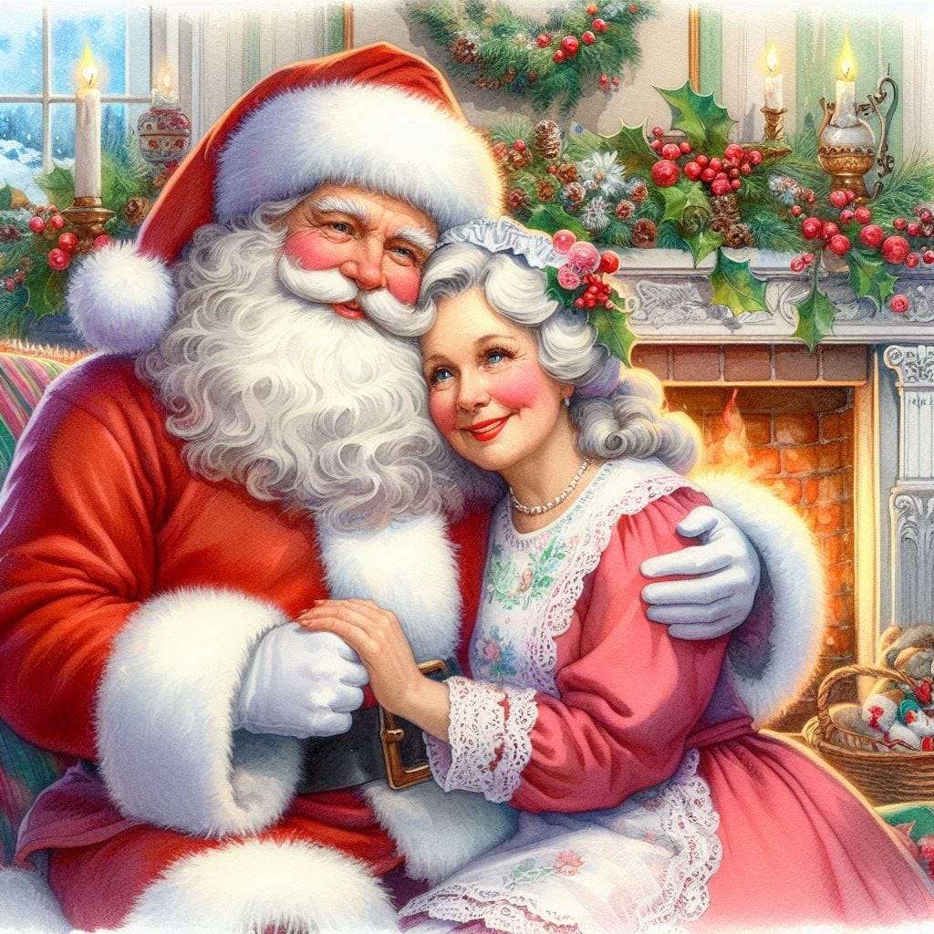 Il signore e la signora Babbo Natale puzzle online