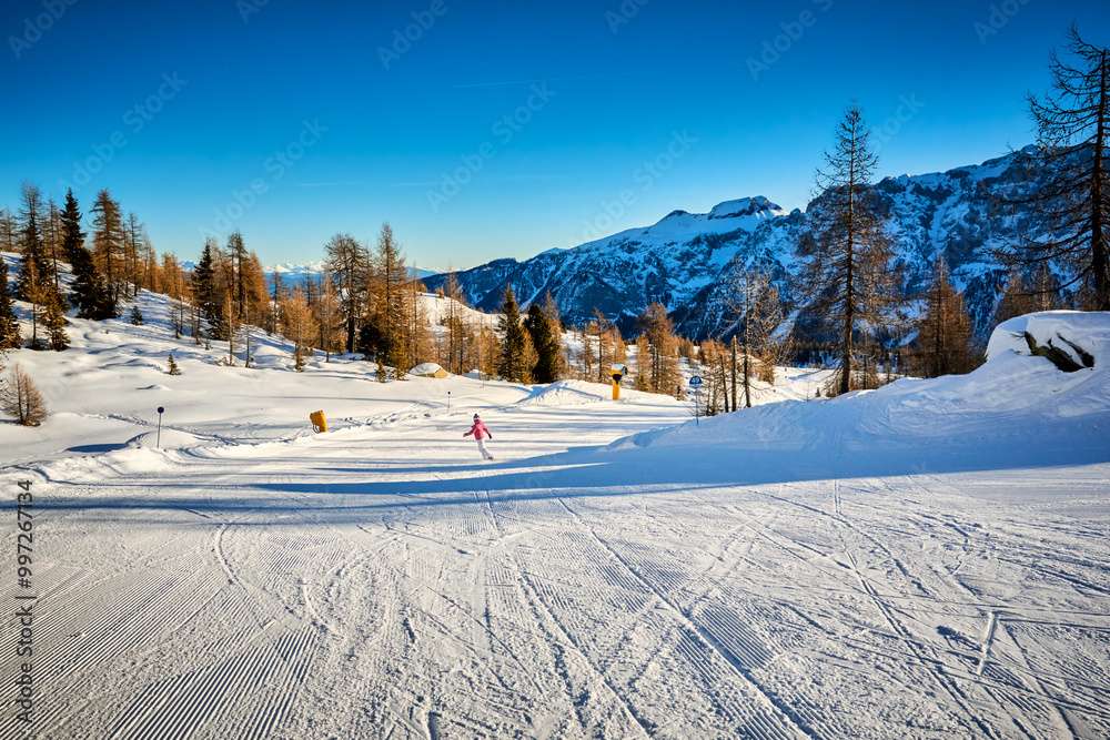 Pista de esquí en Italia rompecabezas en línea