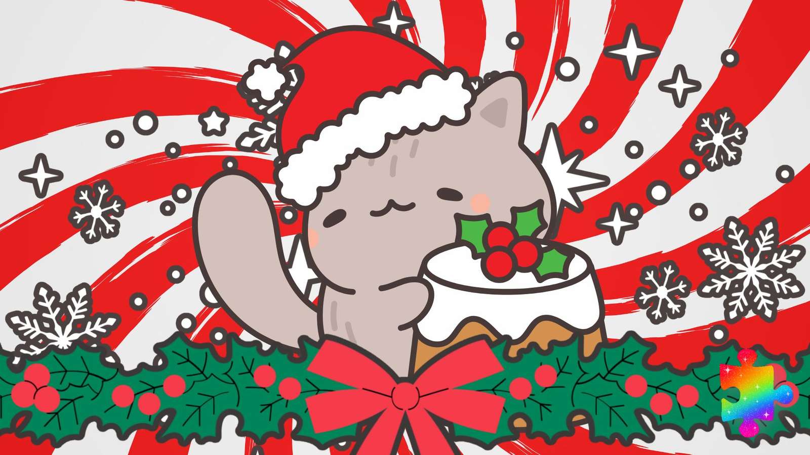 Christmas Cat jigsaw puzzle online