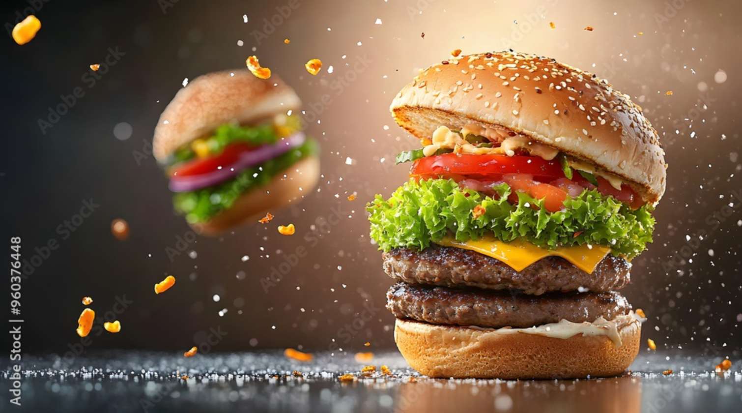 Amerikanische Hamburger Online-Puzzle