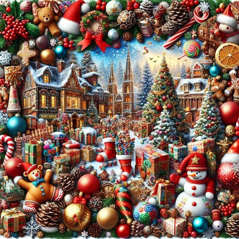 Collage di Natale puzzle online