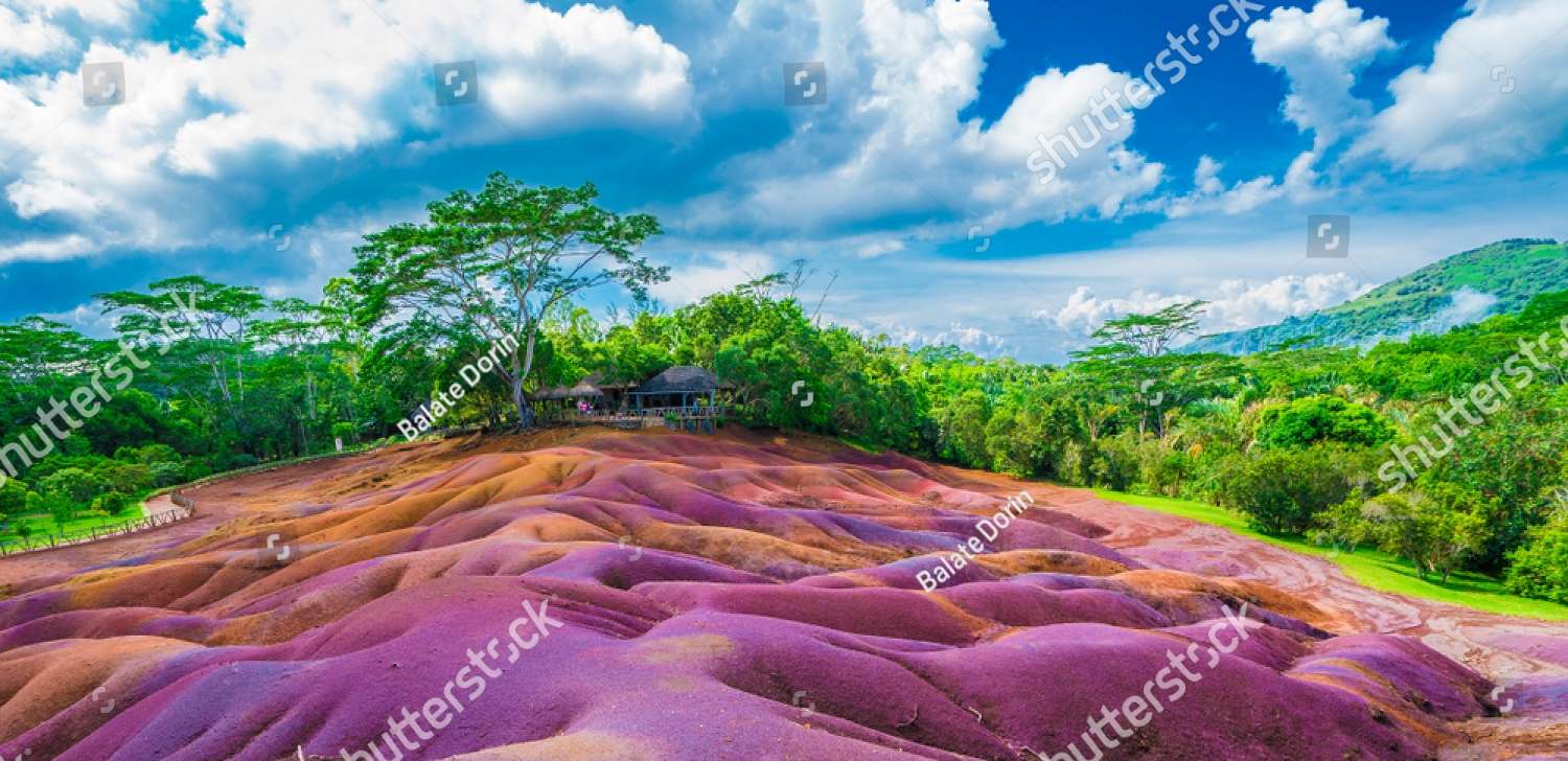 Geoparco delle terre dei sette colori di Chamarel, Mauritius puzzle online