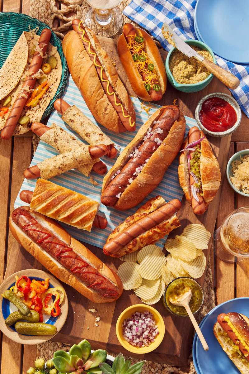 Platter do hotdog. puzzle online