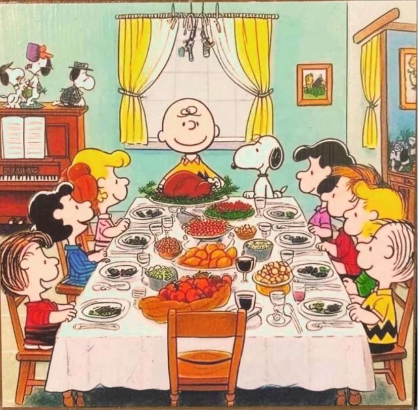 Charlie e gli Schulz festeggiano il T-Day puzzle online