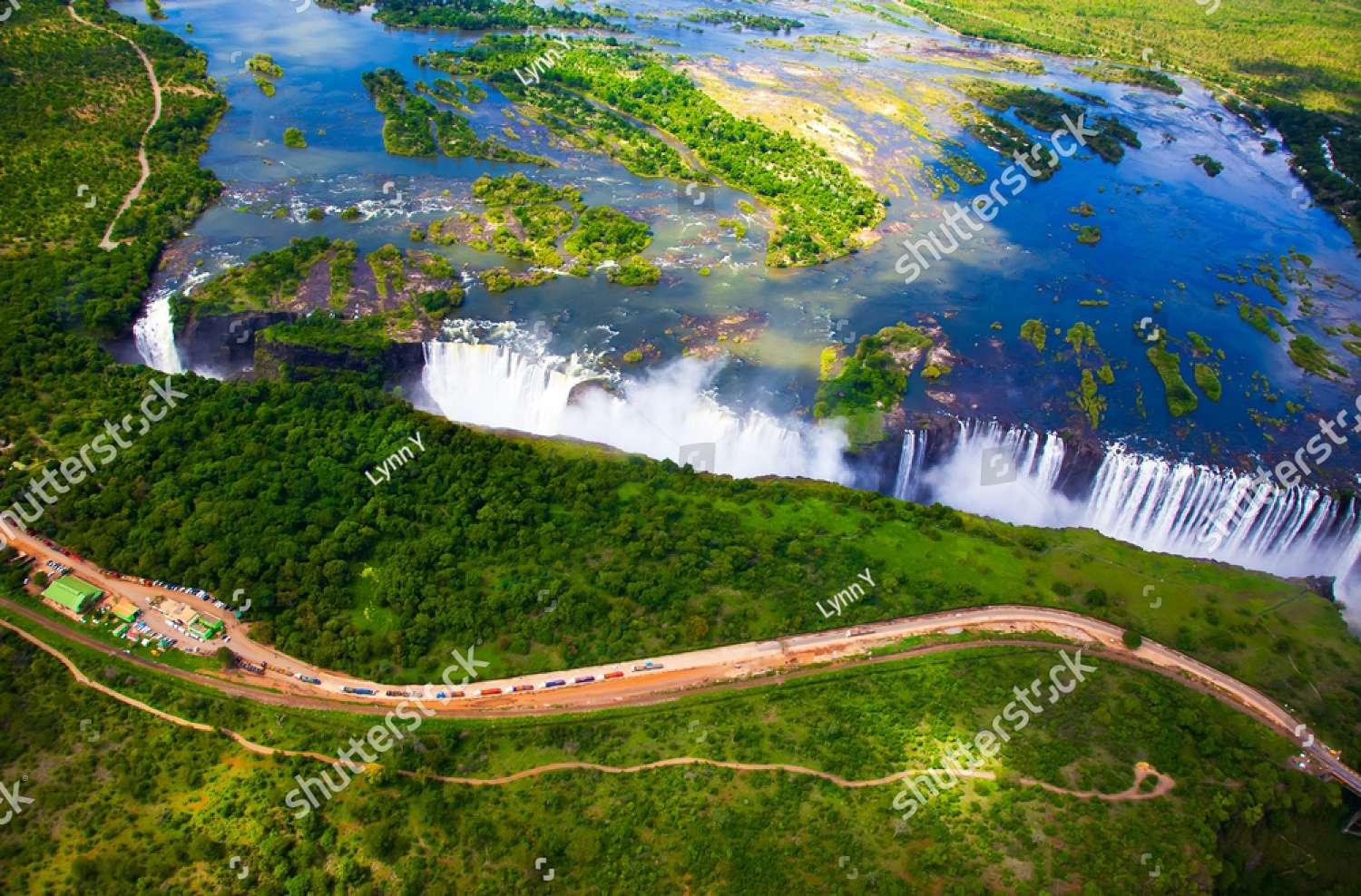 Victoria Falls from a bird's eye view Zimbabwe jigsaw puzzle online