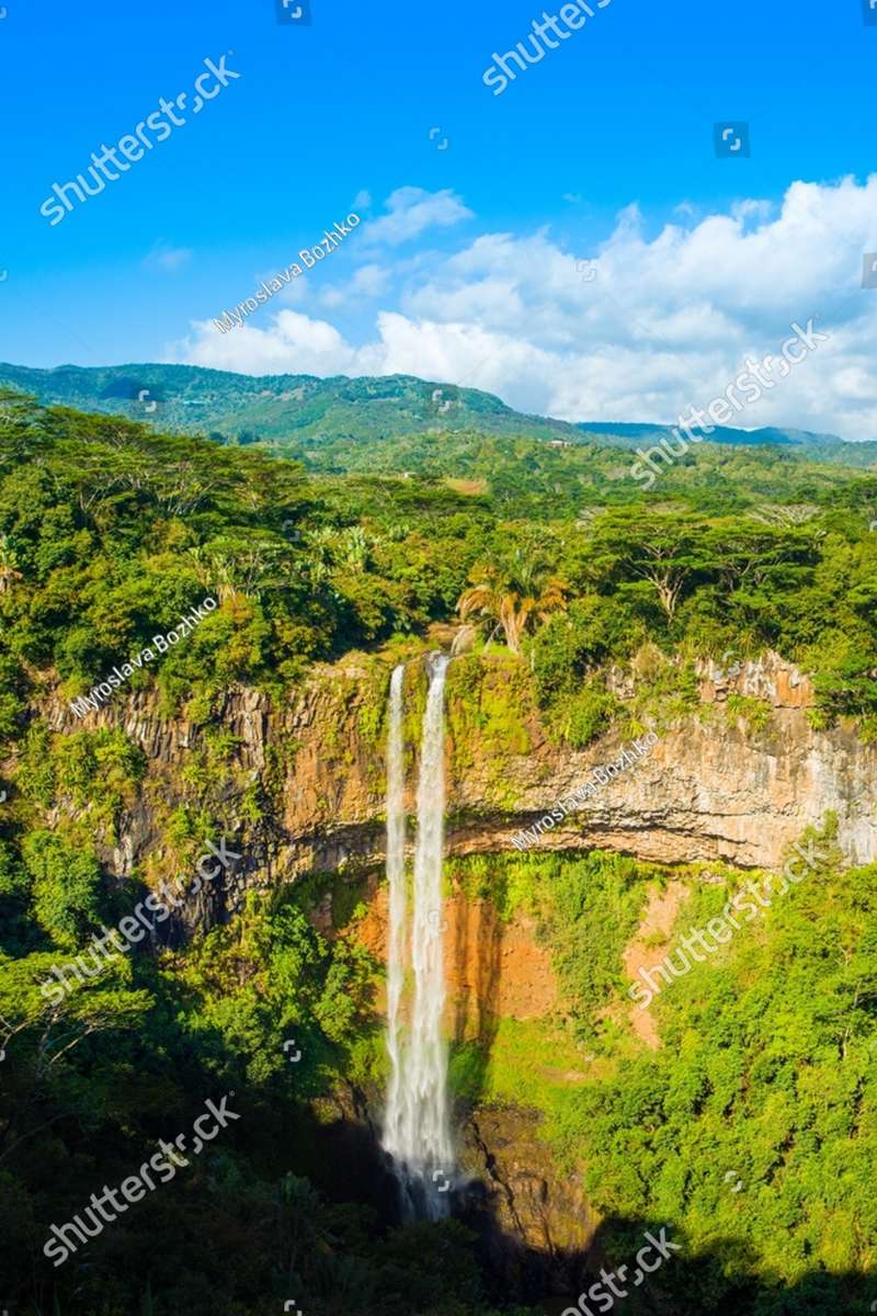 Cascada Chamarel Mauricio rompecabezas en línea