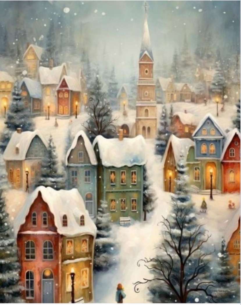 Una città d'inverno puzzle online