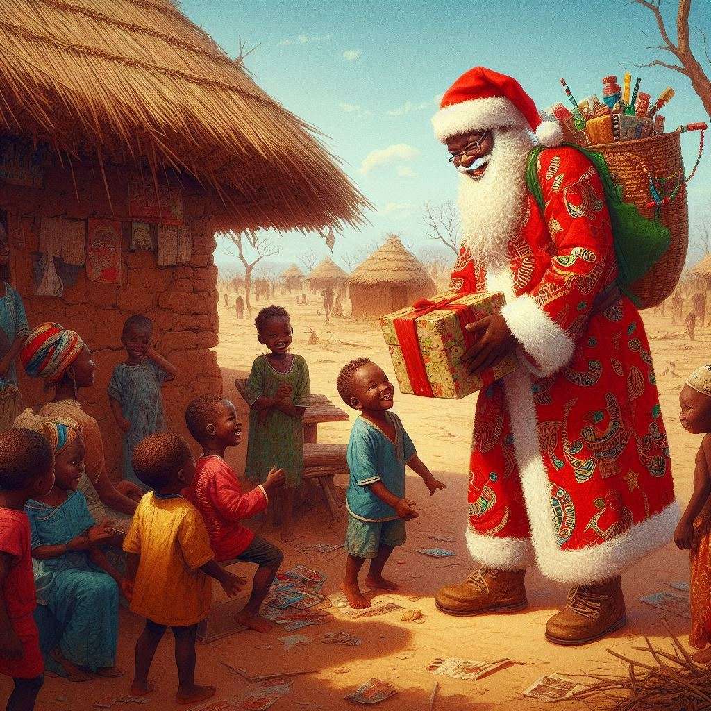 Babbo Natale africano puzzle online