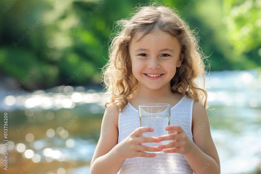 少女とコップ一杯の水 ジグソーパズルオンライン