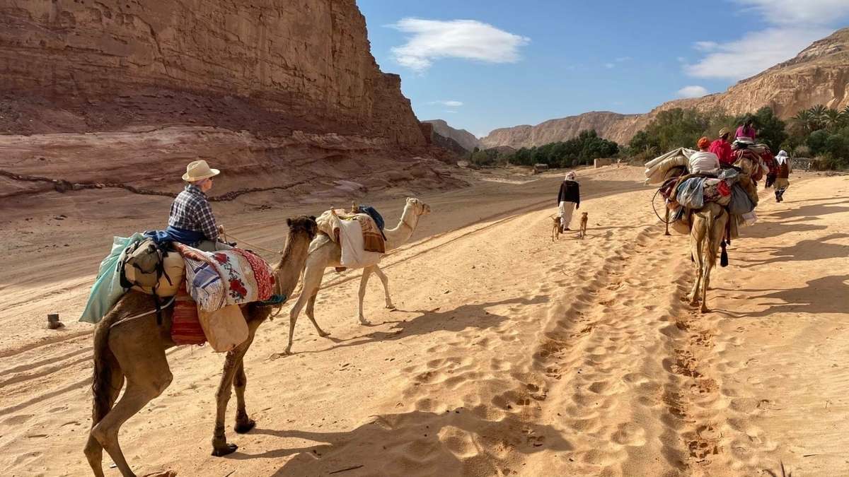 Caminhada no deserto do Egito quebra-cabeças online