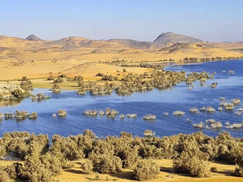 Egyptské jezero Nasser skládačky online